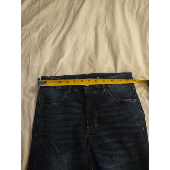 No Boundaries Girls Jeans Size 7 Blue Skinny Junior Cropped - Picture 6 of 10